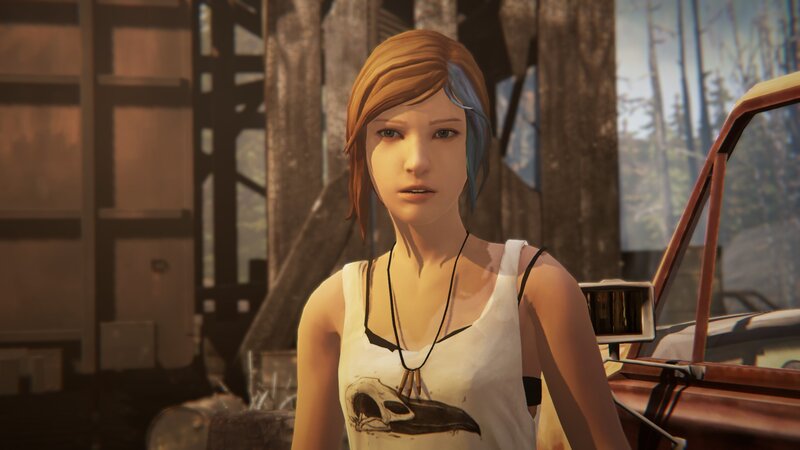 Female Character in White Tank Top