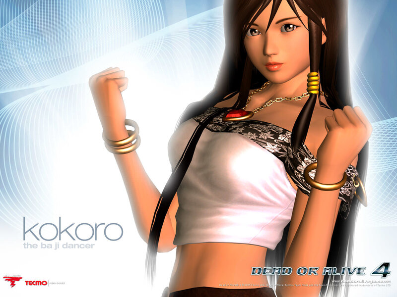 Female Character in White Top — Confident