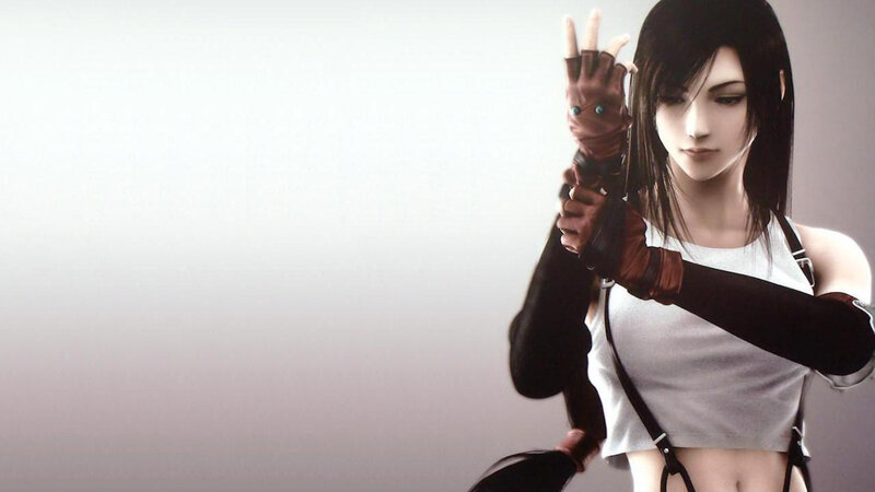 Female Character in White Top — Gray