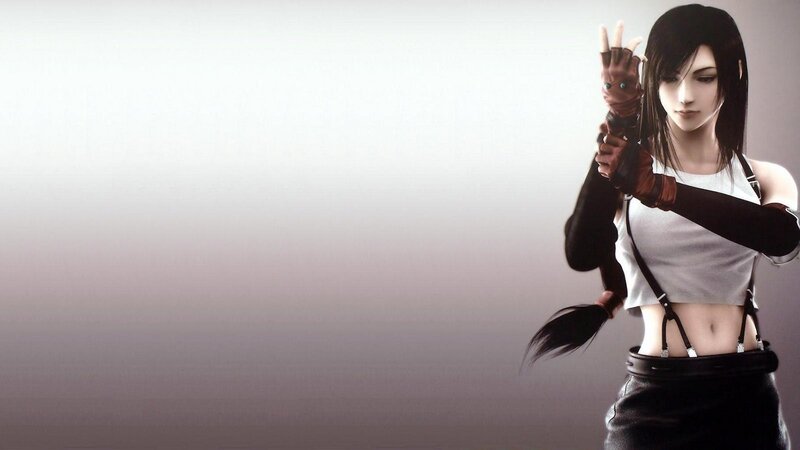 Female Character in White Top — Serious, 3d Render, Gloves, Ponytail