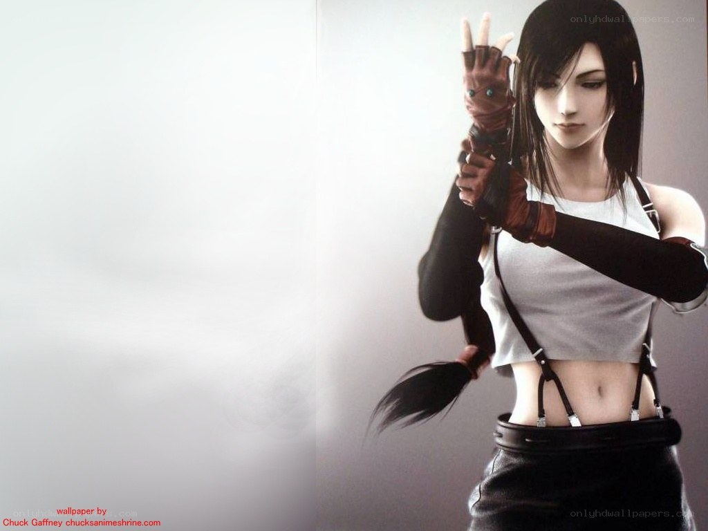 female character in white top