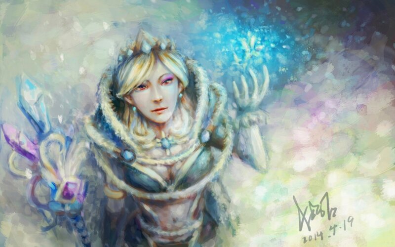 Female Character in Winter Armor