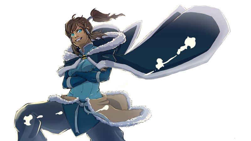 Female Character in Winter Coat — Blue, Confident