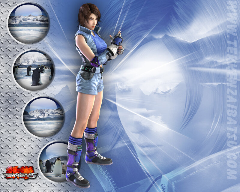 Female Character in Winter Gear — Blue, Cold