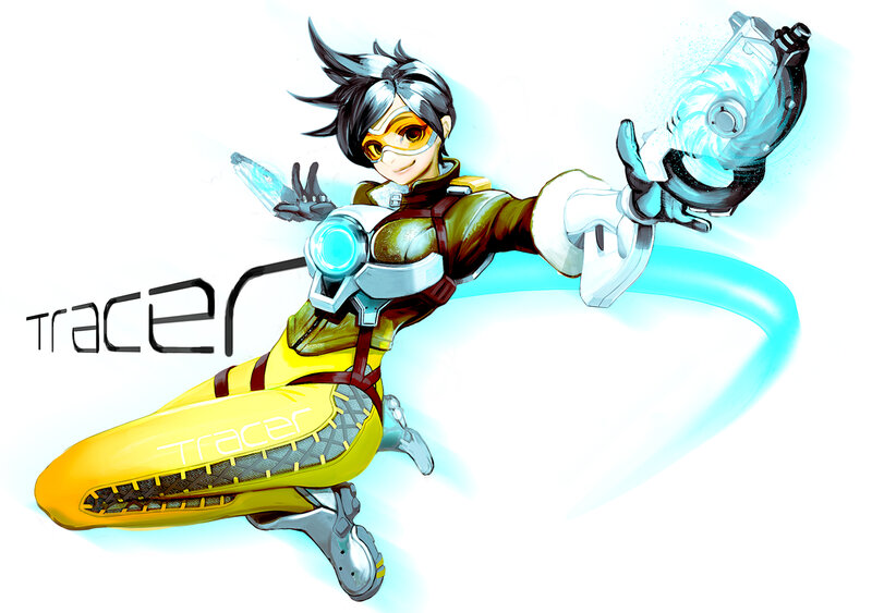 Female Character in Yellow Suit — Dynamic, Digital Art, Gun