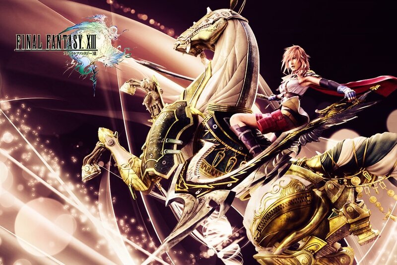 Female Character on Armored Horse