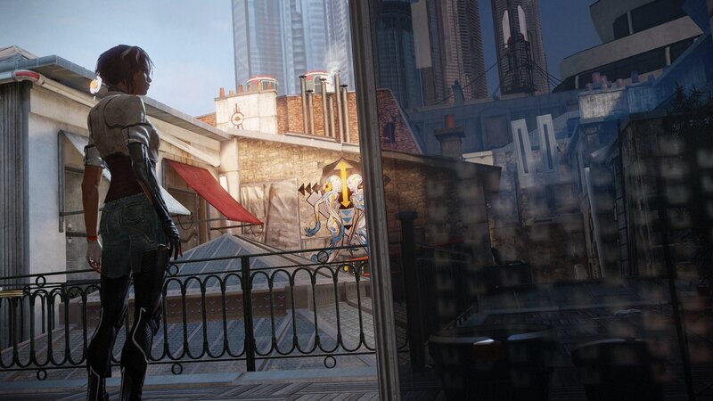 Female Character on Balcony