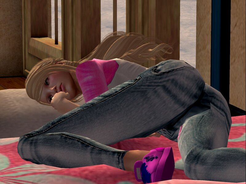 Female Character on Bed
