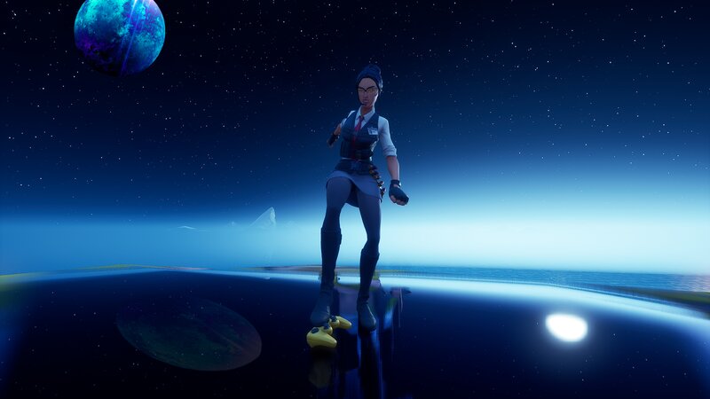 Female Character on Planet