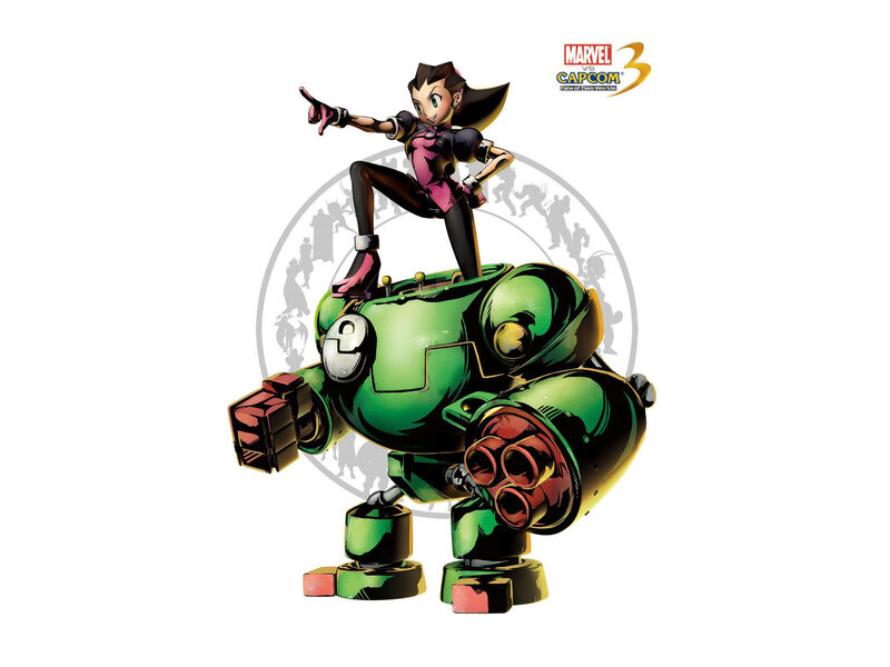 Female Character on Robot