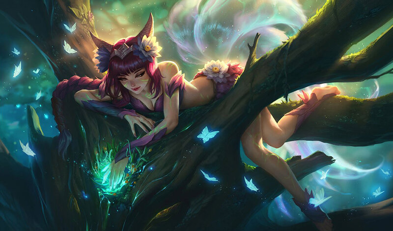 Female Character on Tree Branch