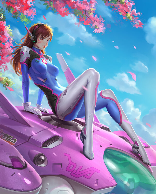Female Character on Vehicle — Pink
