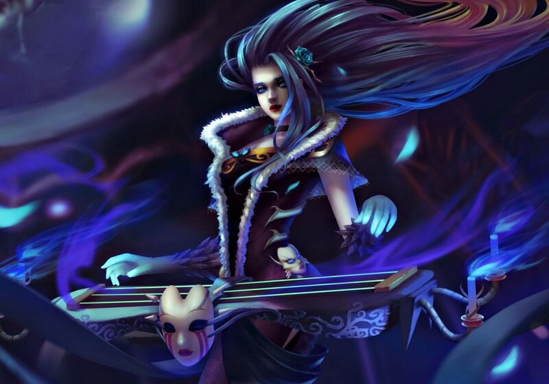 Female Character Playing Instrument