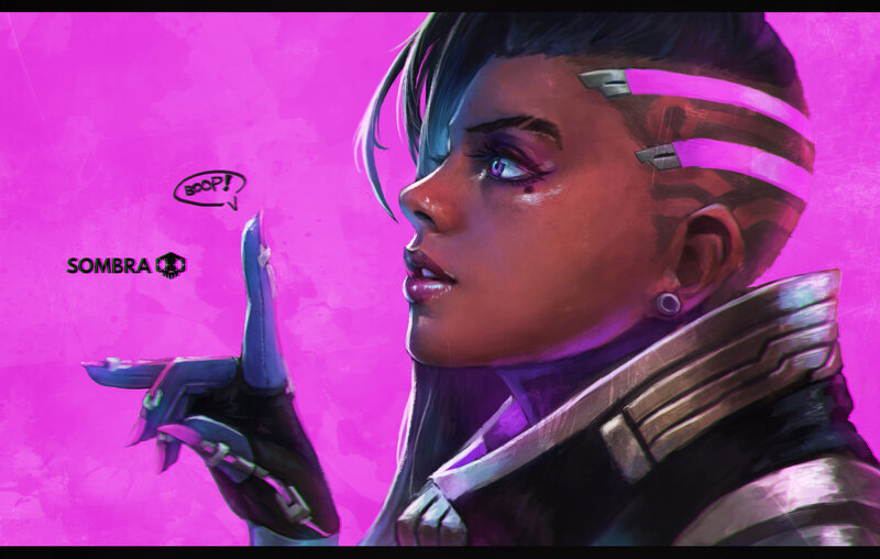 Female Character Pointing — Pink