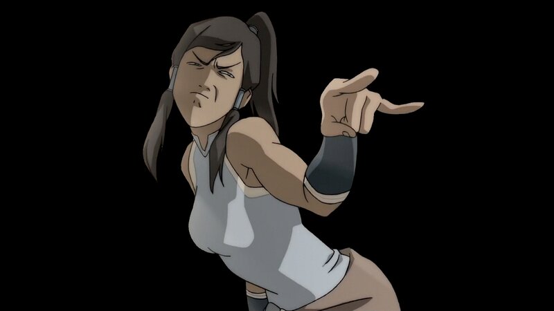 Female Character Pointing