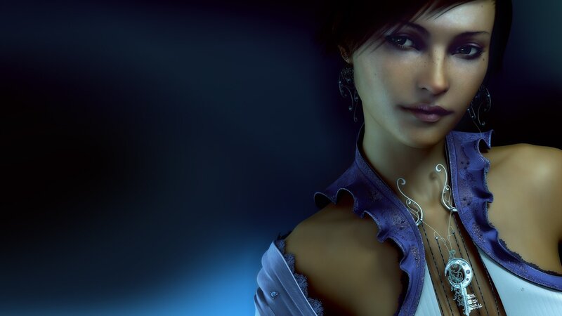 female character portrait