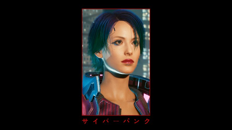 Female Character Portrait — Blue, Dramatic