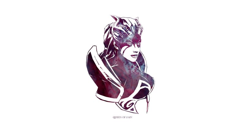 Female Character Portrait — White