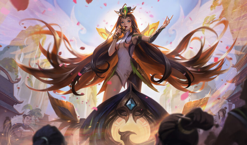 Female Character Singing — White, Dramatic