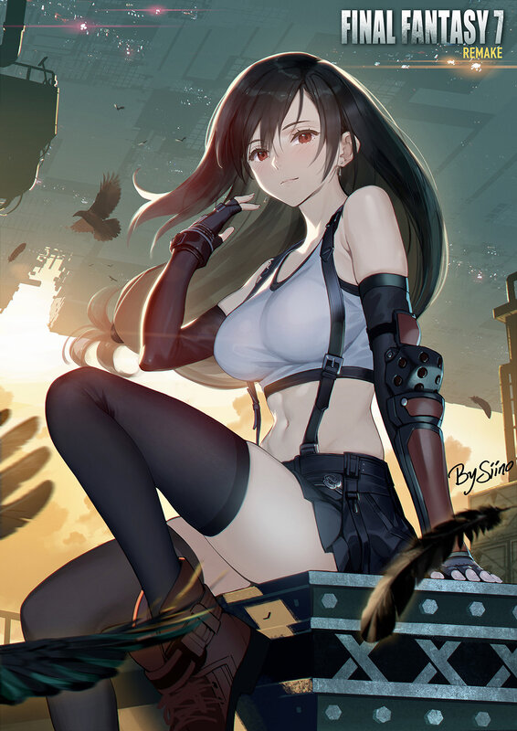 Female Character Sitting — Gray