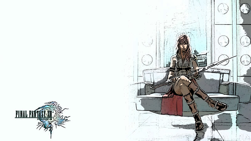 Female Character Sitting — White