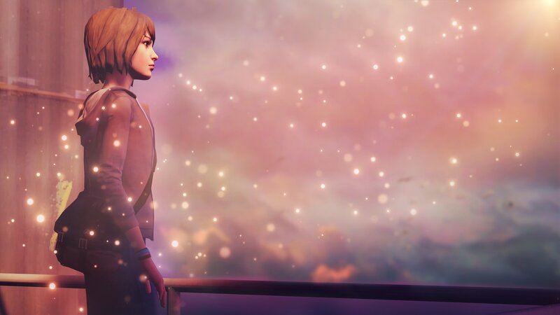 Female Character Standing — Purple