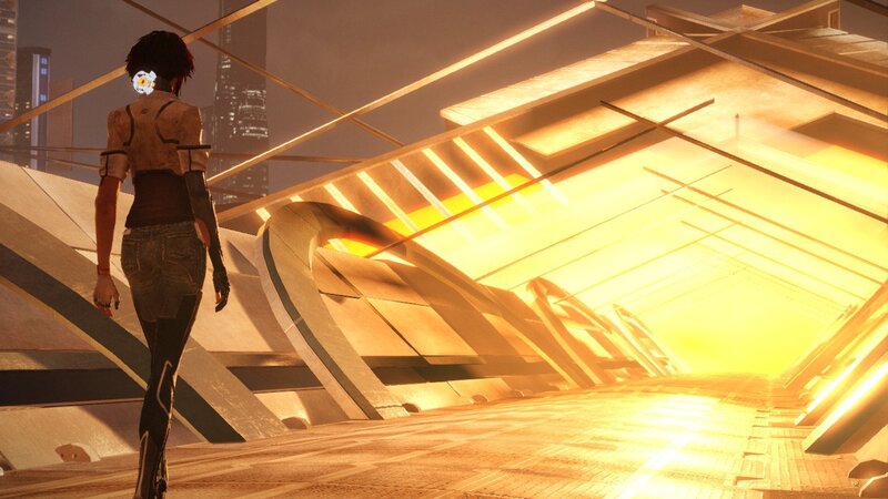 Female Character Walking — Yellow