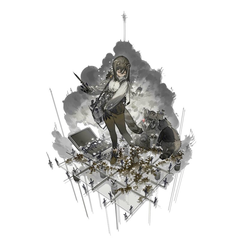 Female Character with Animal