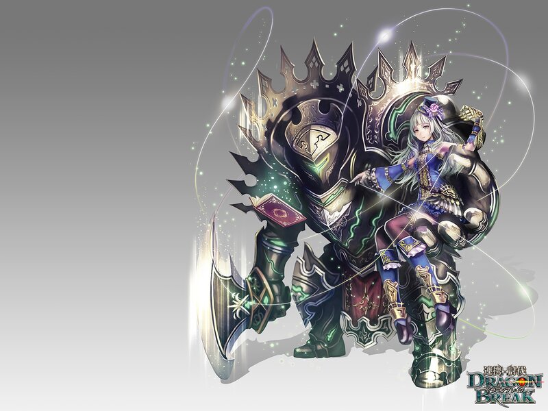 Female Character with Armored Knight