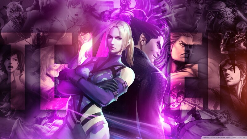 Female Character with Blonde Hair — Purple, Dramatic