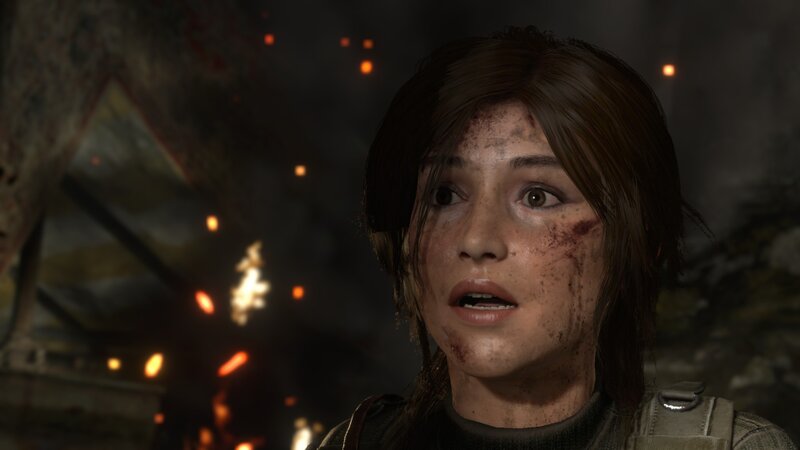 Female Character with Blood — Brown