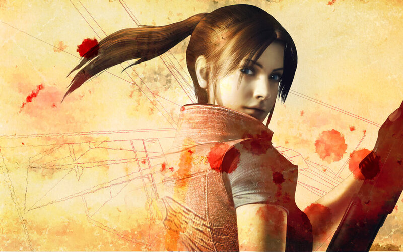 Female Character with Bloodstains