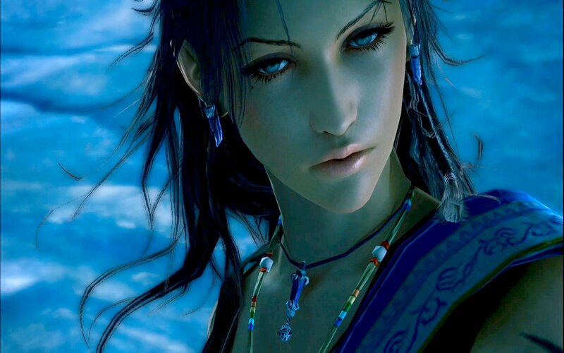 Female Character with Blue Eyes — Dramatic, 3d Render