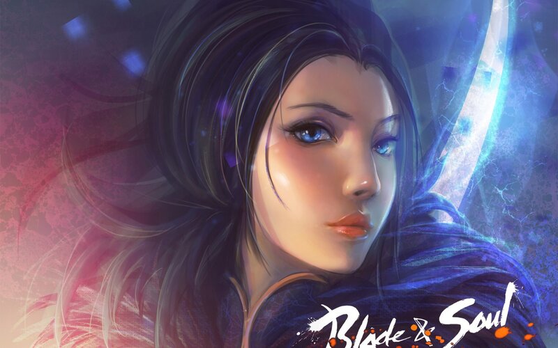 Female Character with Blue Eyes — Dramatic, Digital Art