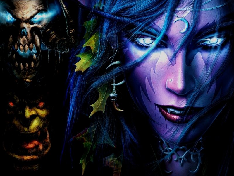 Female Character with Blue Hair — Dark, Dramatic