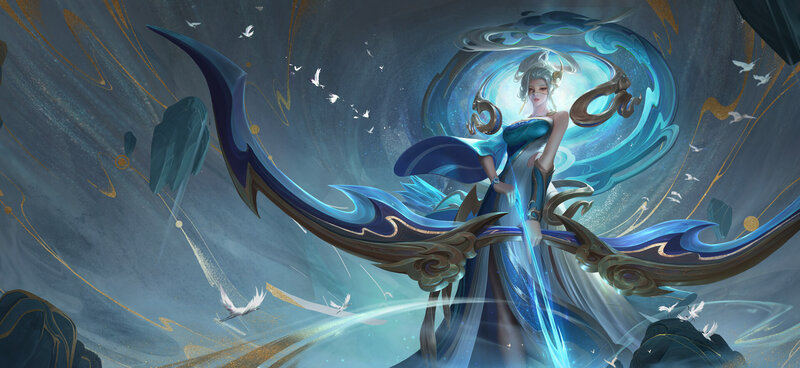 Female Character with Blue Wings