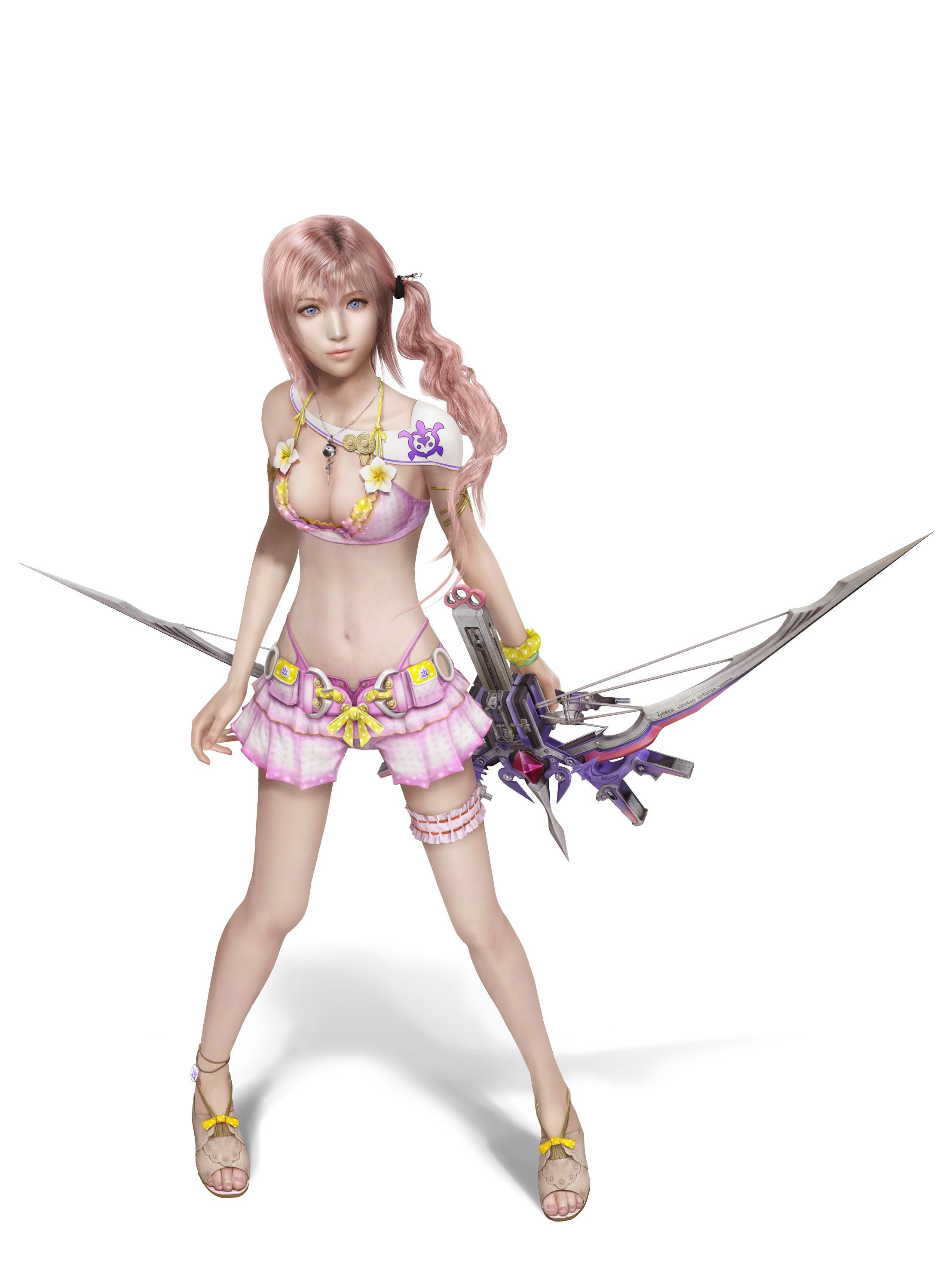 female character with bow