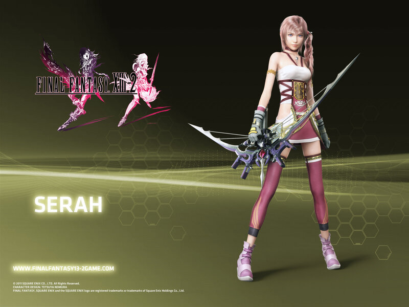 Female Character with Bow — Green