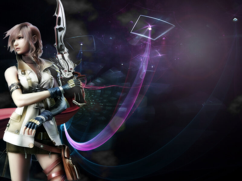 Female Character with Bow — Purple