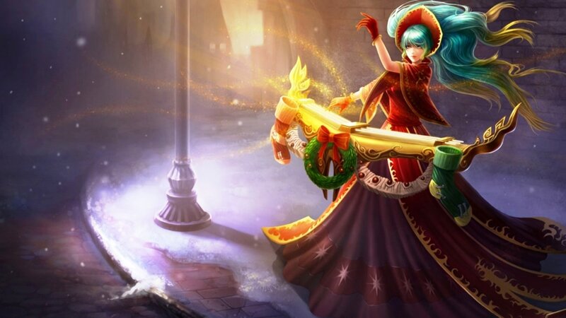 Female Character with Bow — Red