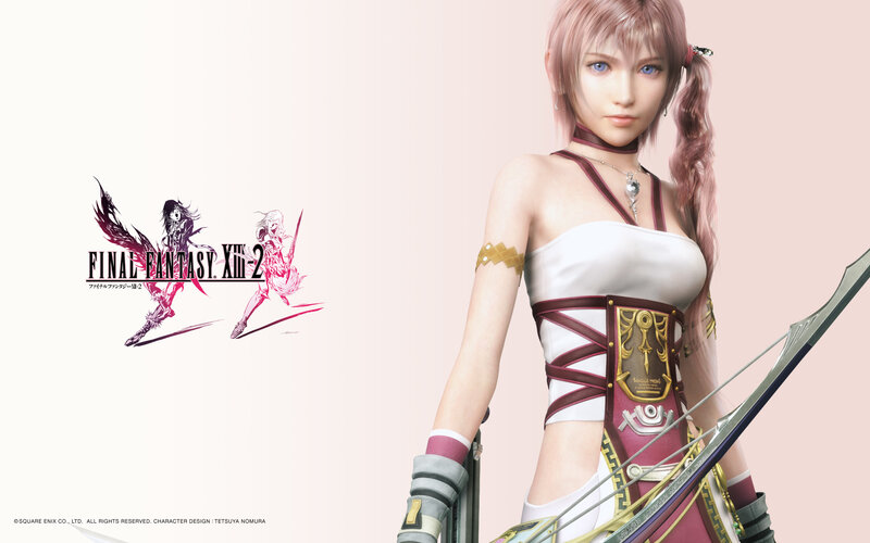 Female Character with Bow — White, Calm