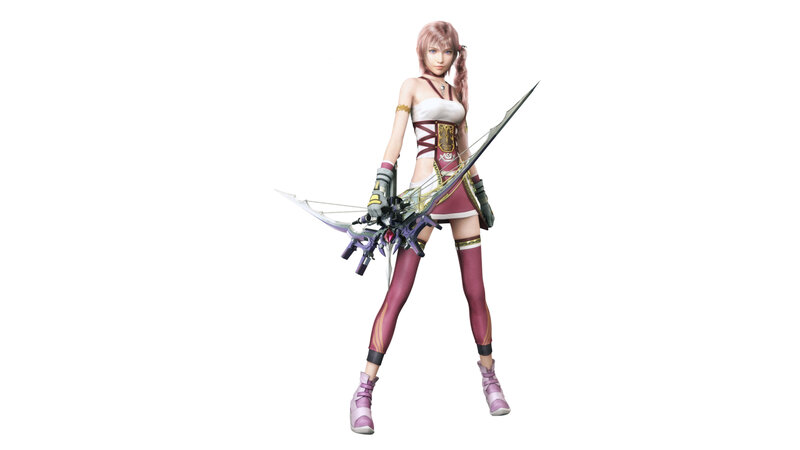 Female Character with Bow — White, Neutral
