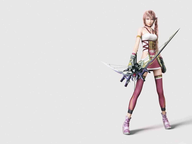 Female Character with Bow — White