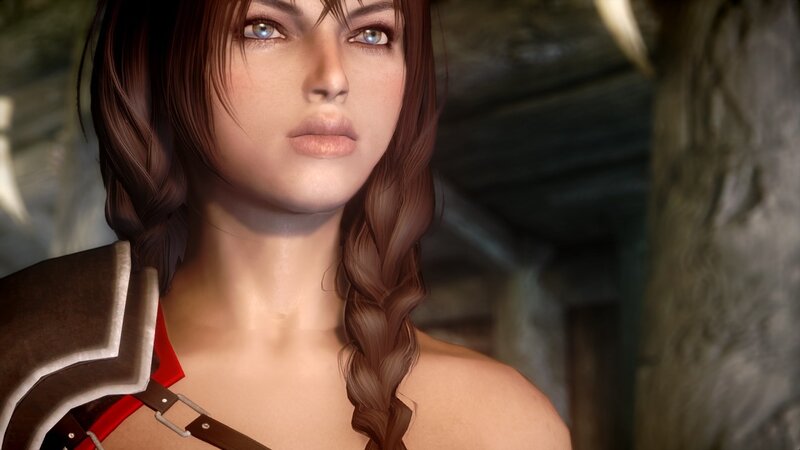 female character with braided hair