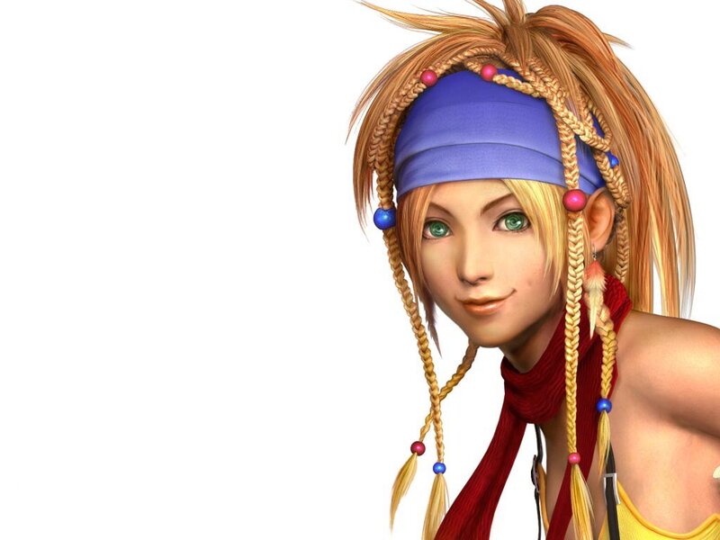 Female Character with Braids — Blonde