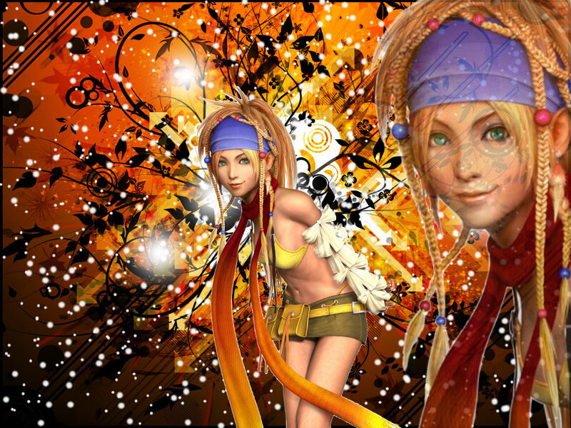 Female Character with Braids — Orange