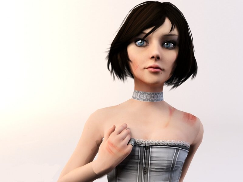 Female Character with Bruises