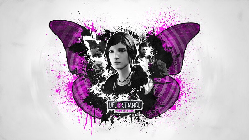 Female Character with Butterfly — Purple