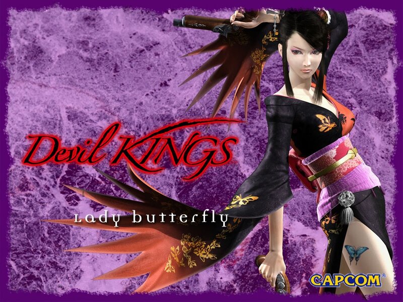 Female Character with Butterfly Wings — Purple, Dramatic