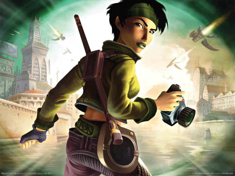 Female Character with Camera — Green